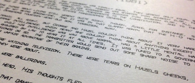 early photo taken from a job before it had full punctuation support